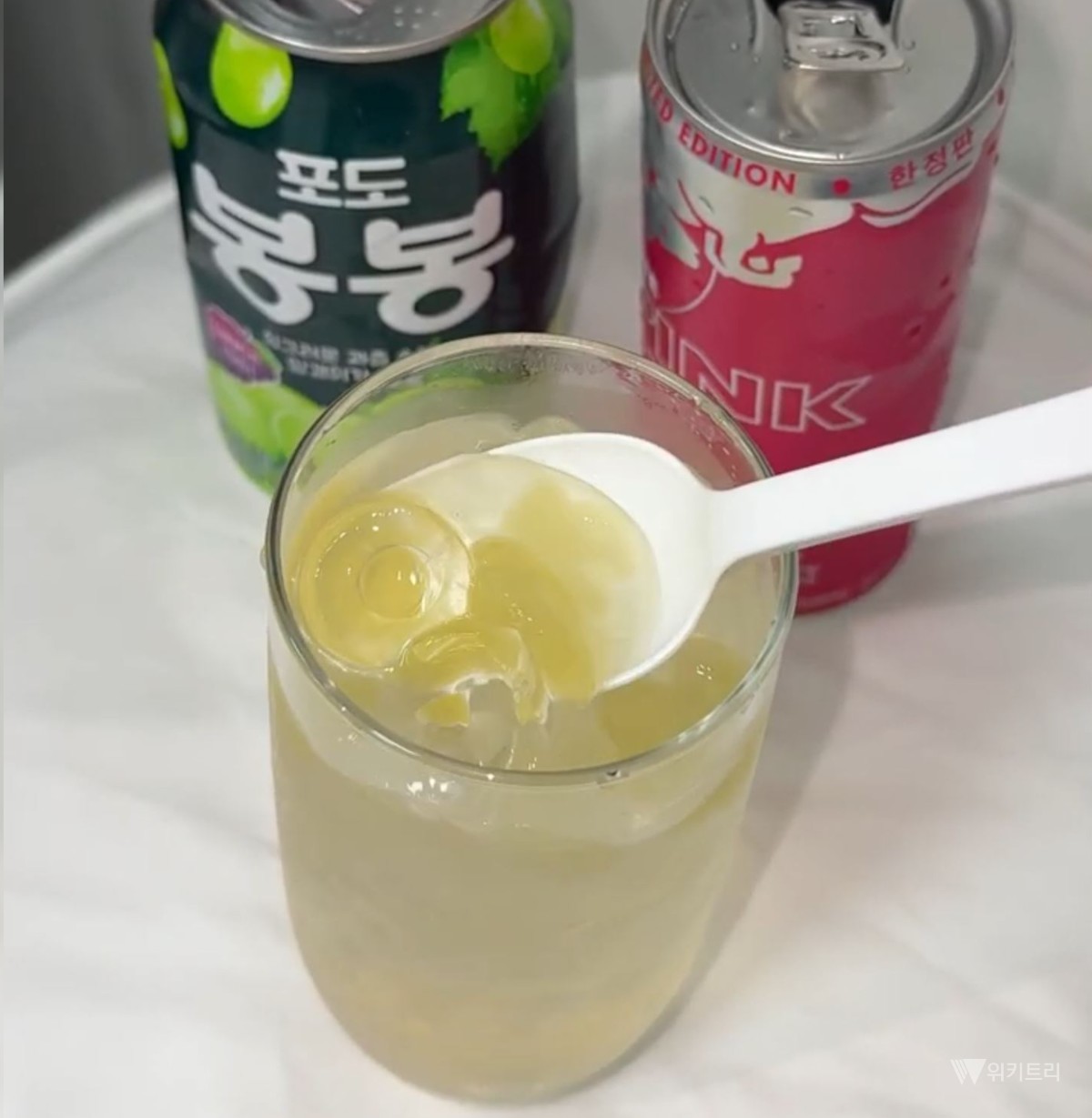 핑크 청포도 에이드 / 위키트리