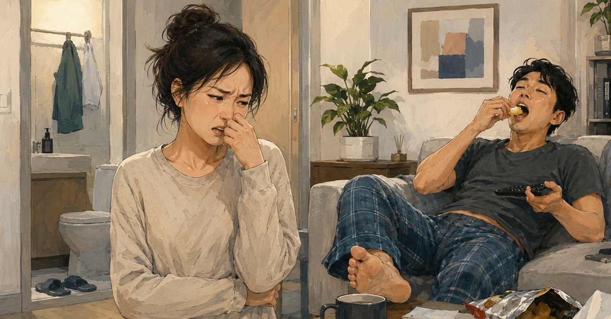 “결혼 6년 차인데 남편의 위생 관념이 전혀 개선되지 않네요, 정말 고통스럽습니다”