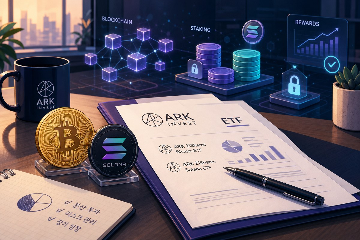 ARK인베스트, 솔라나 스테이킹 ETF 일주일째 매집…블록·시큐리타이즈도 담았다