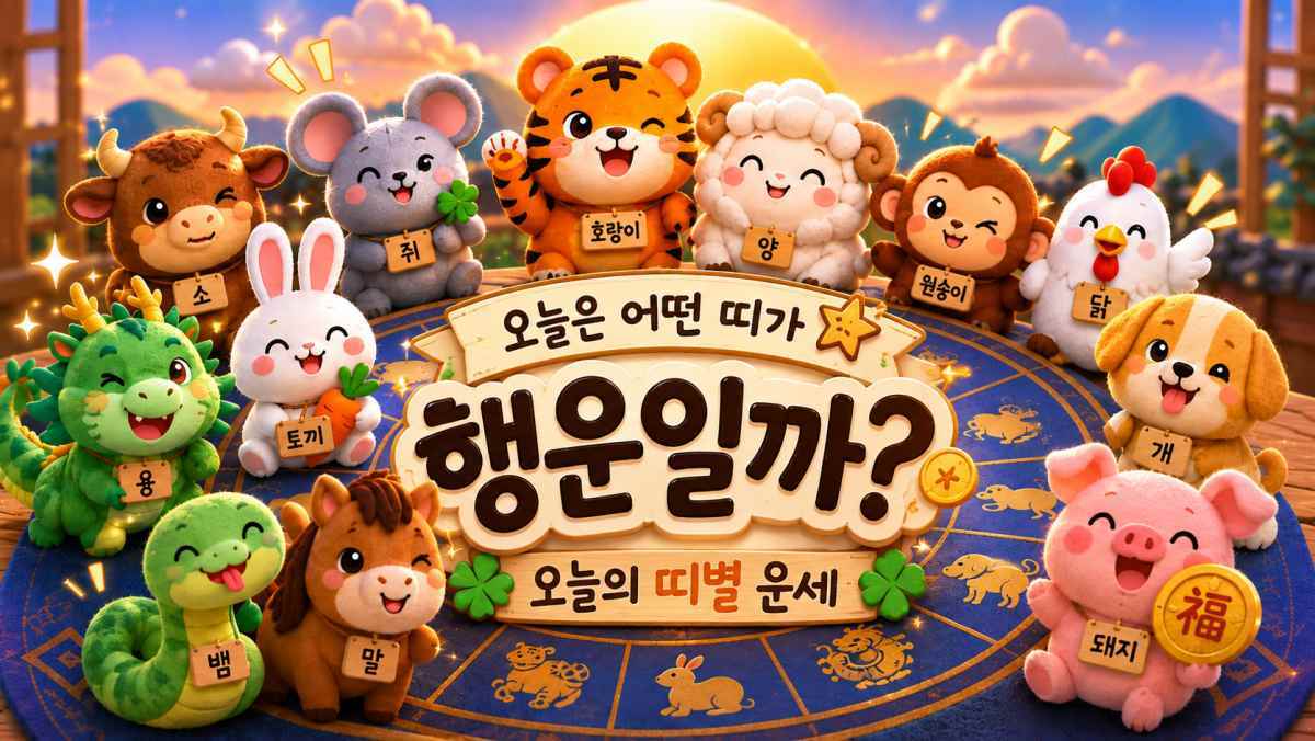 8월 21일 띠별 운세, 쥐띠·소띠·호랑이띠 행운의 날 (+상세운세)