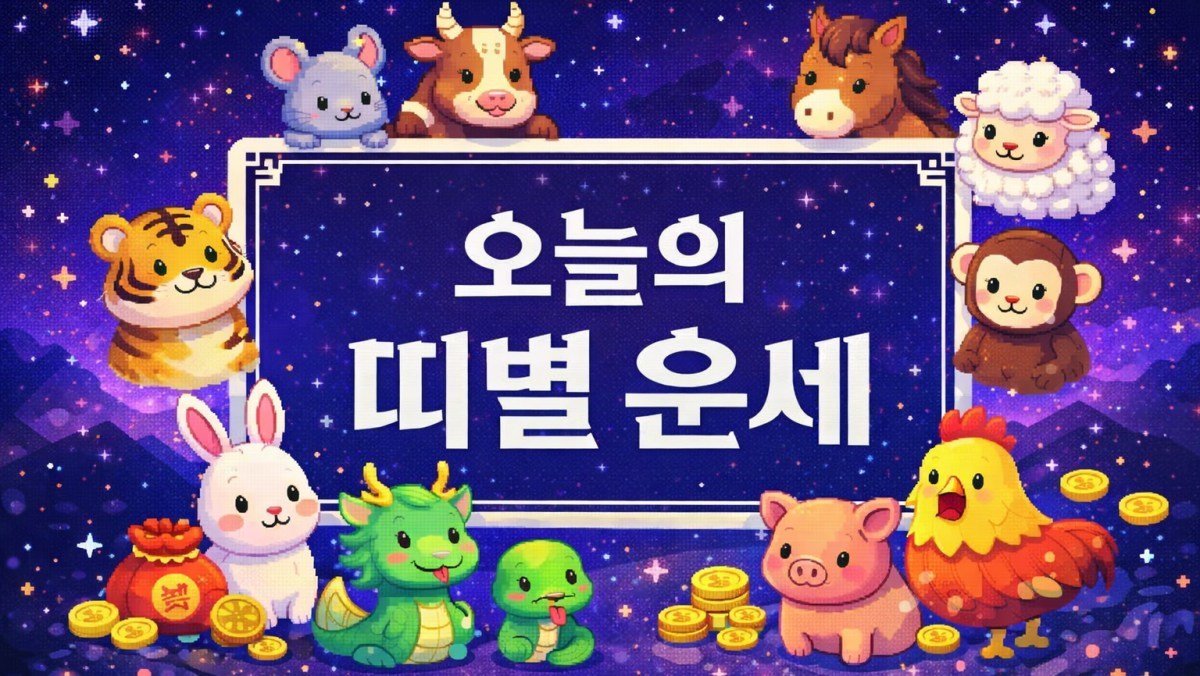 8월 26일 오늘의 운세 대공개, 호랑이·소띠는 '재물운 상승'vs용·뱀띠는 '신중'