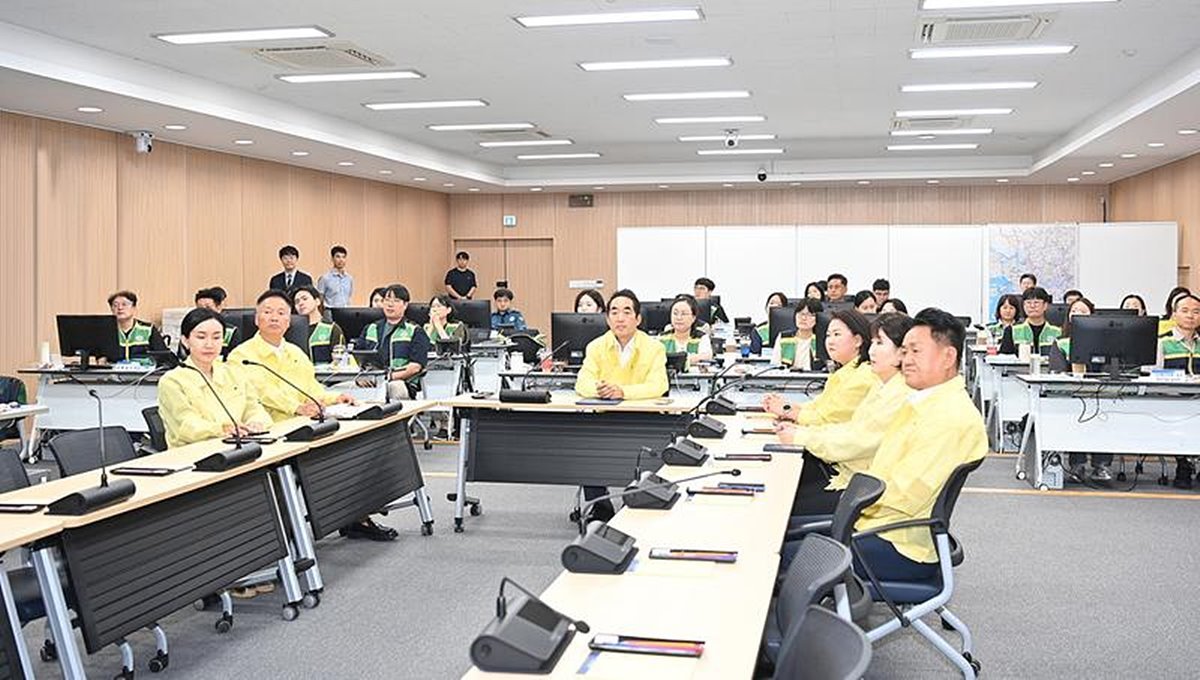 파주시의회 의장단, 을지연습 대응태세 점검