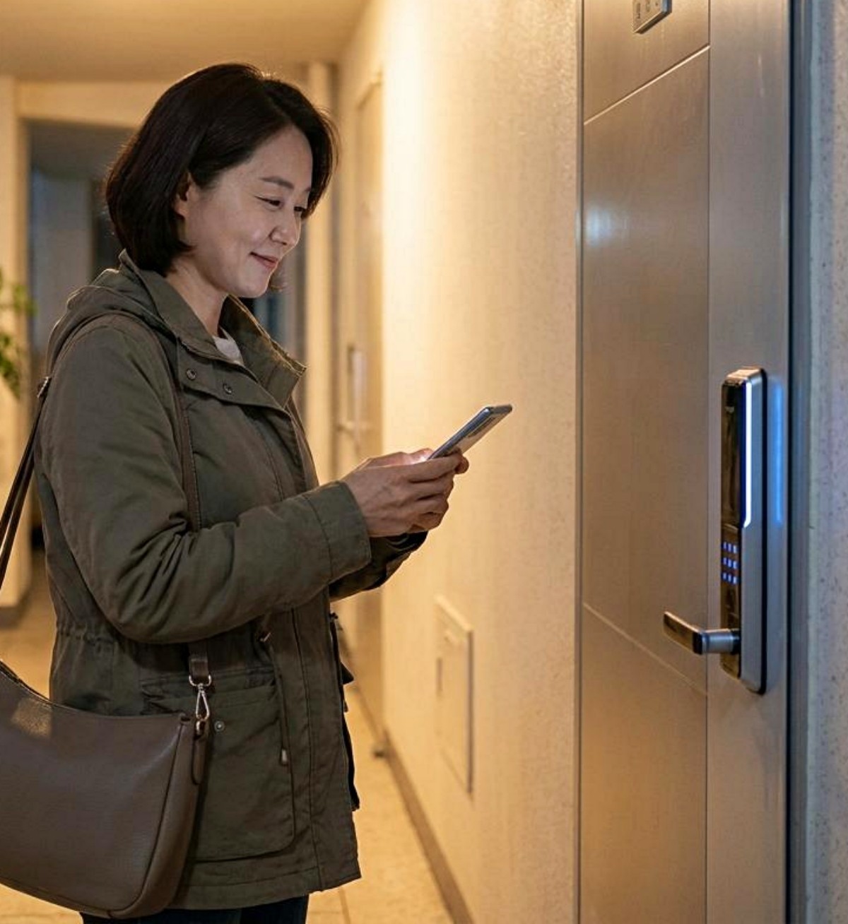 퇴근 후 귀가 시간에 맞춰, 택배 도착 알림 다시 보기. 기사 내용 토대로 AI툴 활용해 제작한 자료사진.