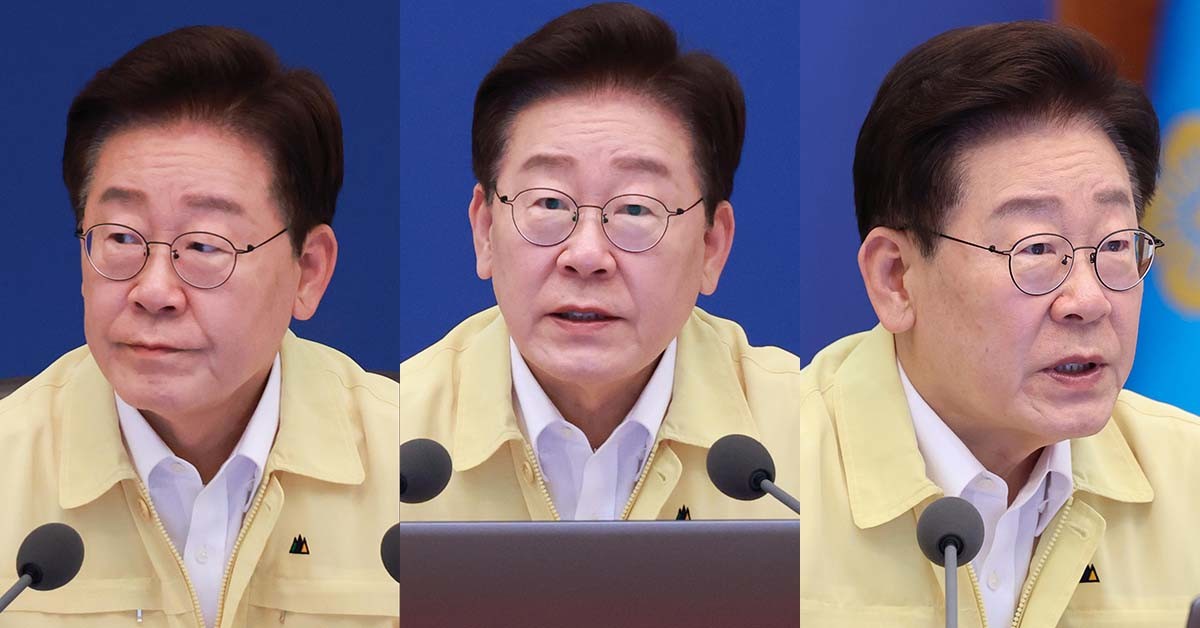 이재명 대통령이 20일 청와대에서 열린 수석보좌관회의에서 발언하고 있다. / 뉴스1 (청와대통신사진기자단)