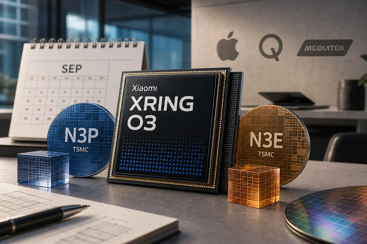 샤오미 Xring O3, TSMC N3P냐 기존 N3E냐 두고 외신들 정반대 보도 / AI 생성 일러스트(삽화)