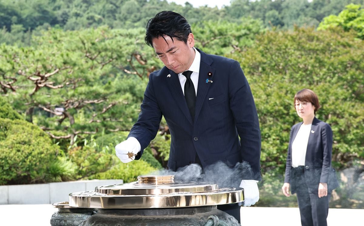 고이즈미 신지로 일본 방위상이 한일 국방장관회담 참석을 위해 지난 6월 27일 한국을 찾았다. / 연합뉴스