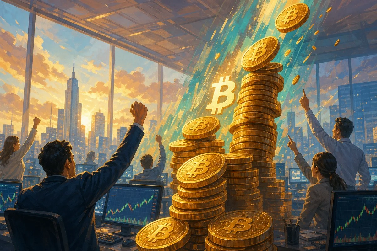 비트코인 7만9000달러 돌파, ETF 하루 7500BTC 매수에 현물 수요 랠리 이끈다 / AI 생성 일러스트(삽화)