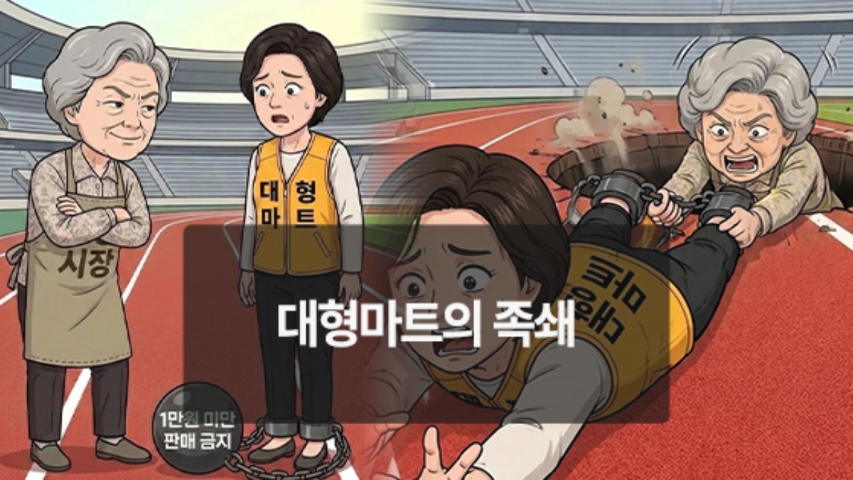 [위키만평] 대형마트의 족쇄