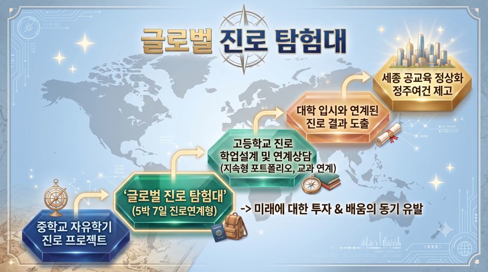 세종시교육청, 보편적 복지형 ‘글로벌 진로탐험대’ 추진
