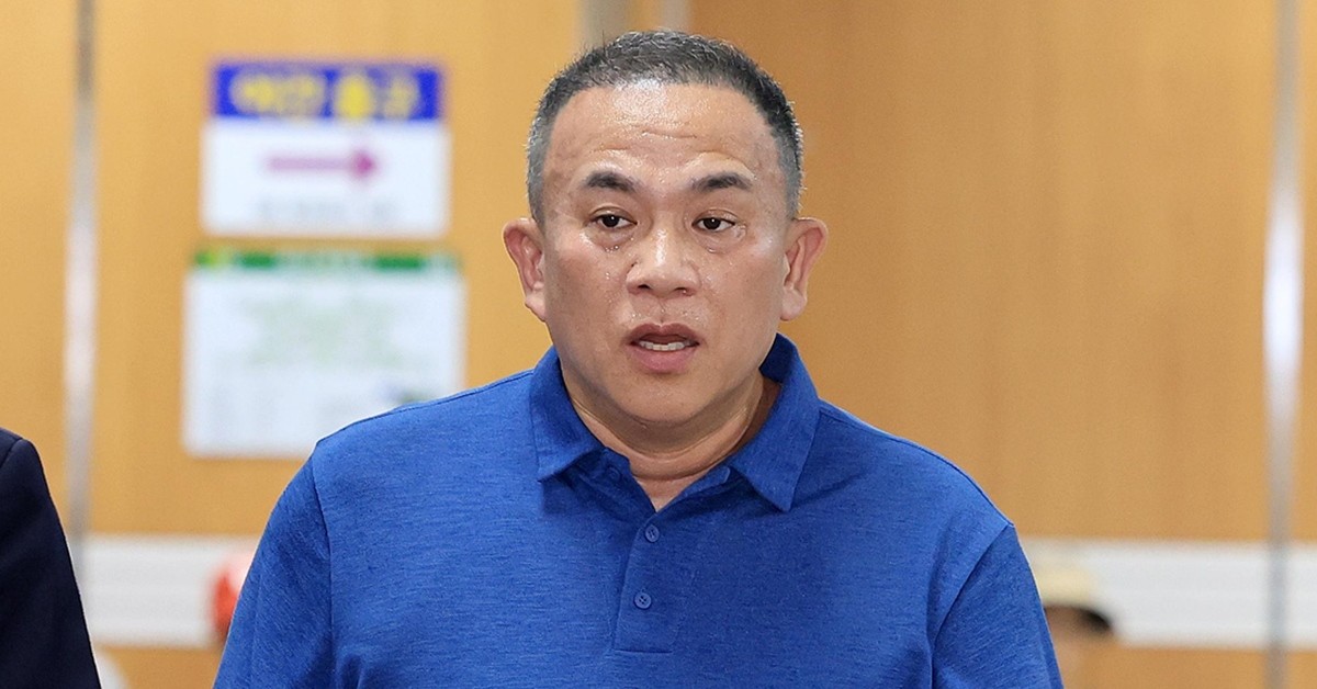 정치자금법 위반 혐의를 받는 '정치브로커' 명태균 씨가 지난 7월 13일 서울 서초구 서울중앙지방법원에서 열린 정치자금법 위반 사건 1심 선고에 출석하고 있다. / 뉴스1