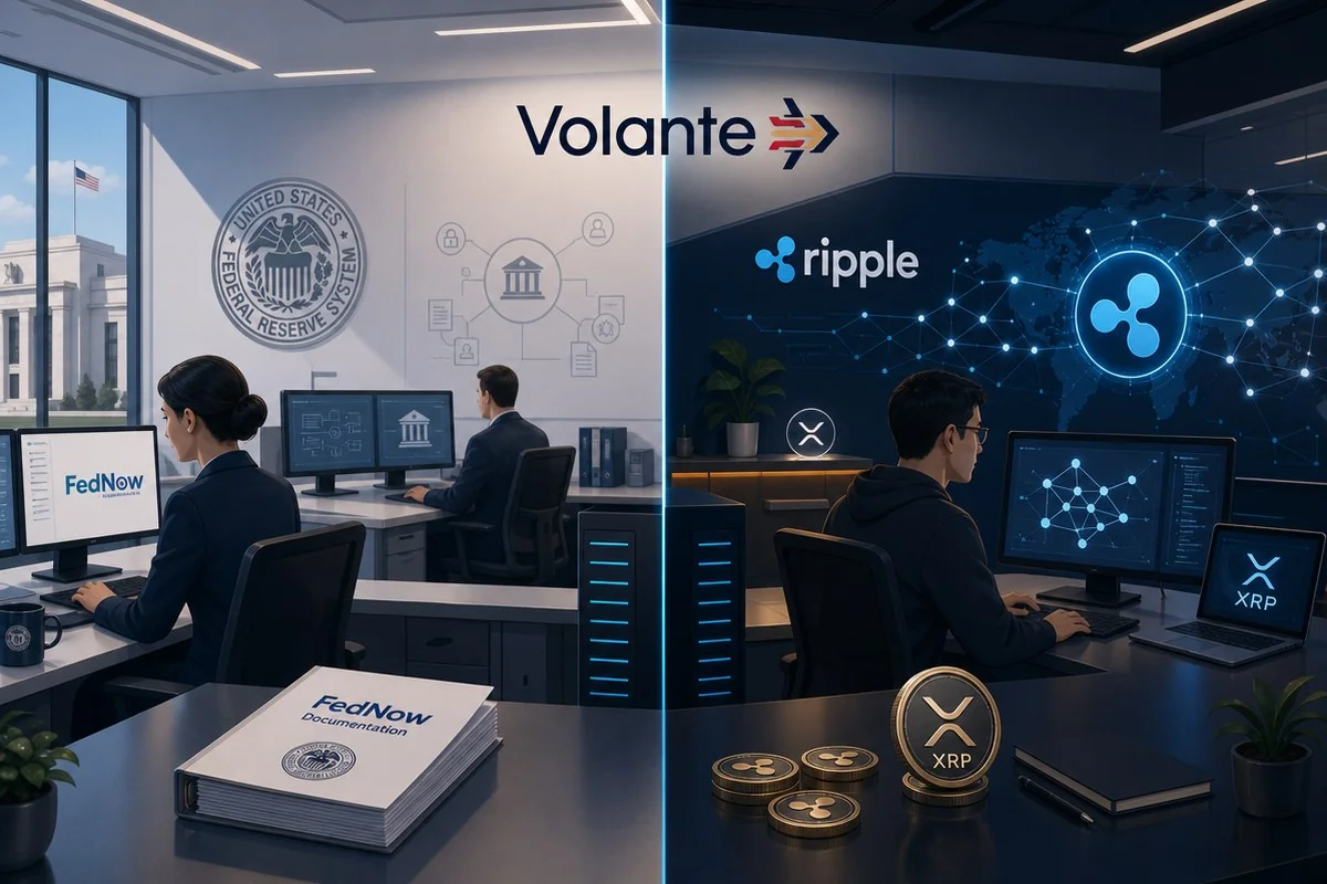 볼란테, 페드나우·XRP 결제 한 플랫폼서 제공…연준 승인·연동 근거는 없다 / AI 생성 일러스트(삽화)