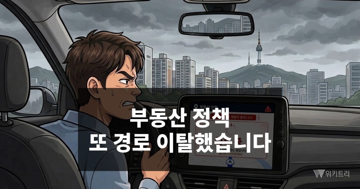 [위키만평] 부동산 정책, 또 경로 이탈했습니다