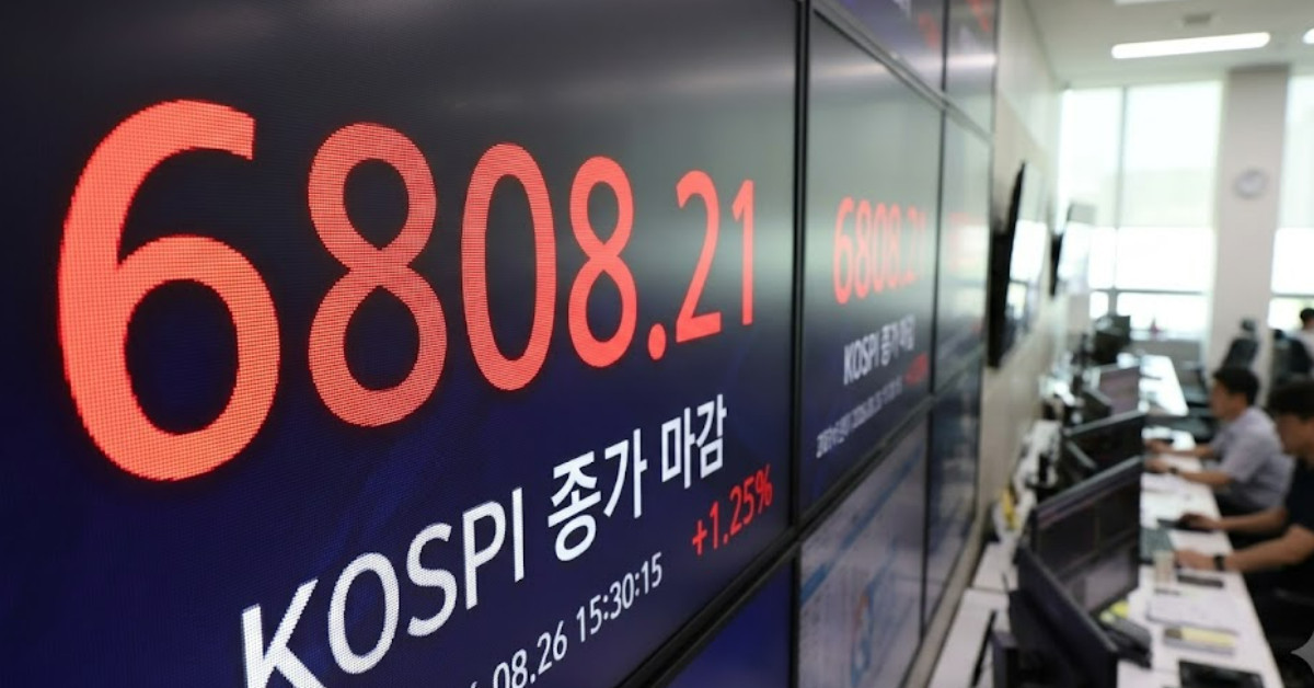 코스피 6808.21 마감…삼성전자 상승세 압도한 '이곳'