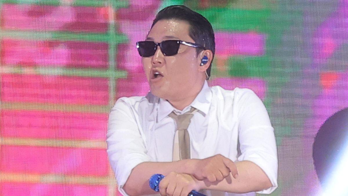 가수 싸이가 무대를 하는 모습. / 뉴스1