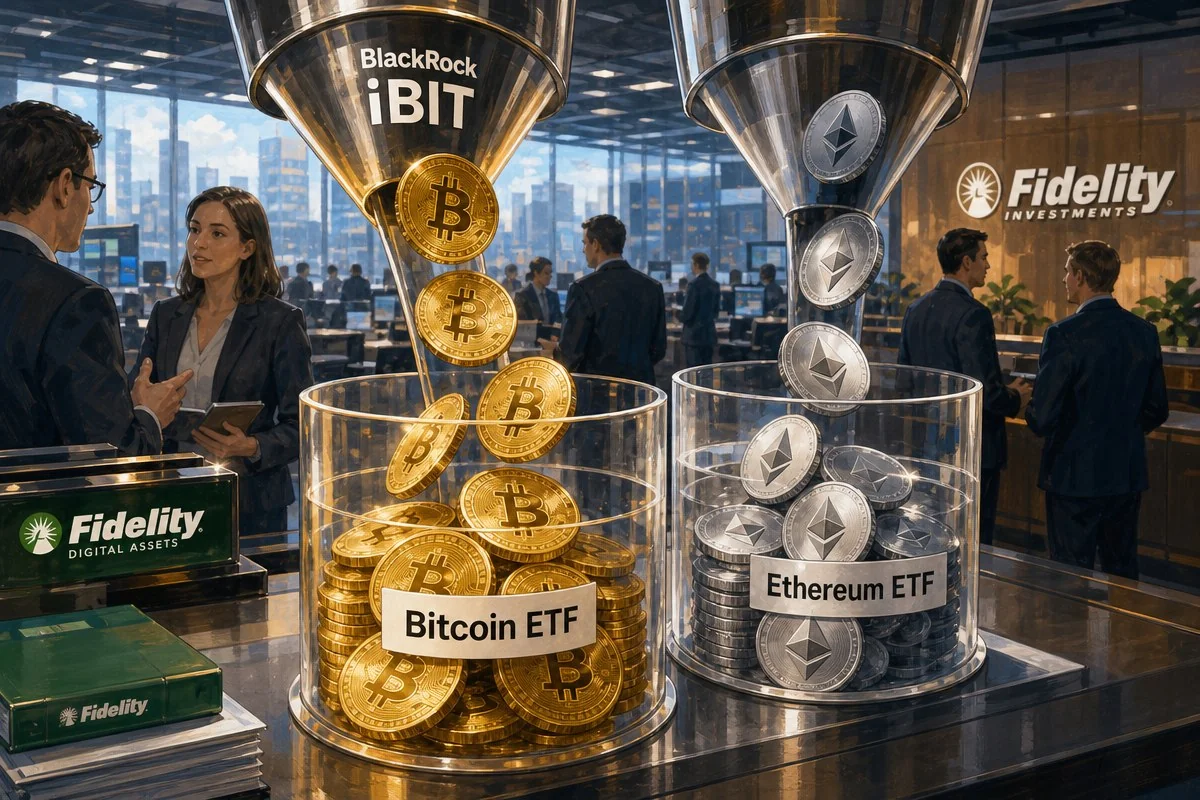 비트코인 ETF 8월 유입액 30억달러 넘어 10월 기록 육박, IBIT는 90% 독식 / AI 생성 일러스트(삽화)