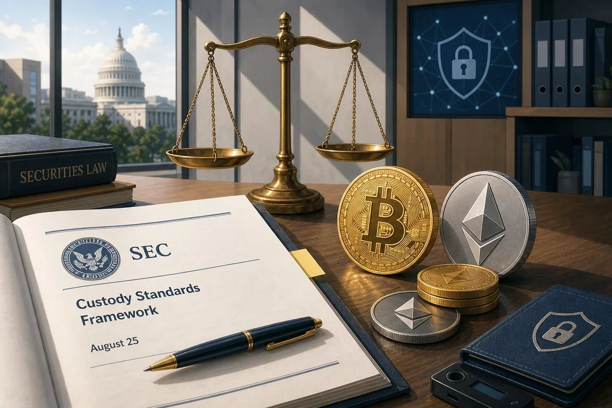 SEC, 가상자산 커스터디 규정 완화안 백악관 제출…겐슬러식 규제와 다른 길 걷는다 / AI 생성 일러스트(삽화)