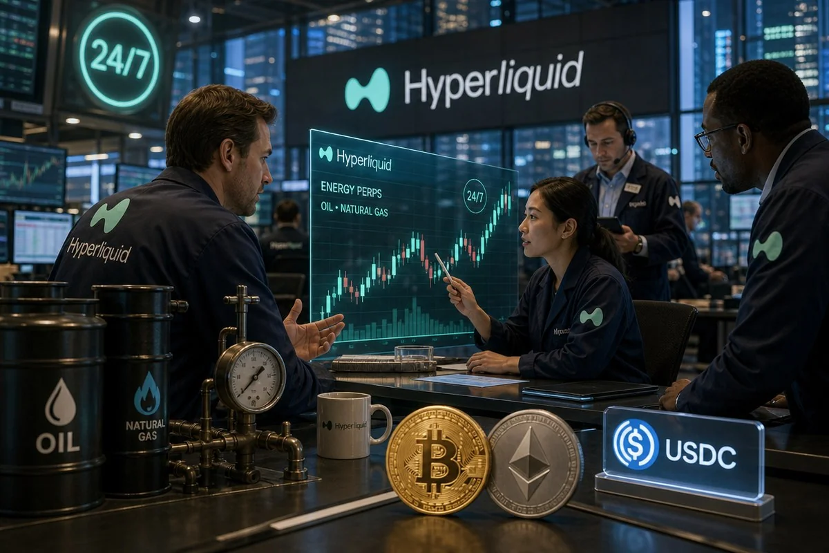 하이퍼리퀴드, WTI·브렌트유·헨리허브 연동 무기한선물 24시간 거래 CFTC에 공식 요청 / AI 생성 일러스트(삽화)