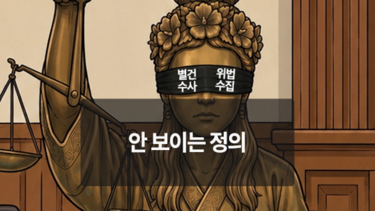 [위키만평] 안 보이는 정의