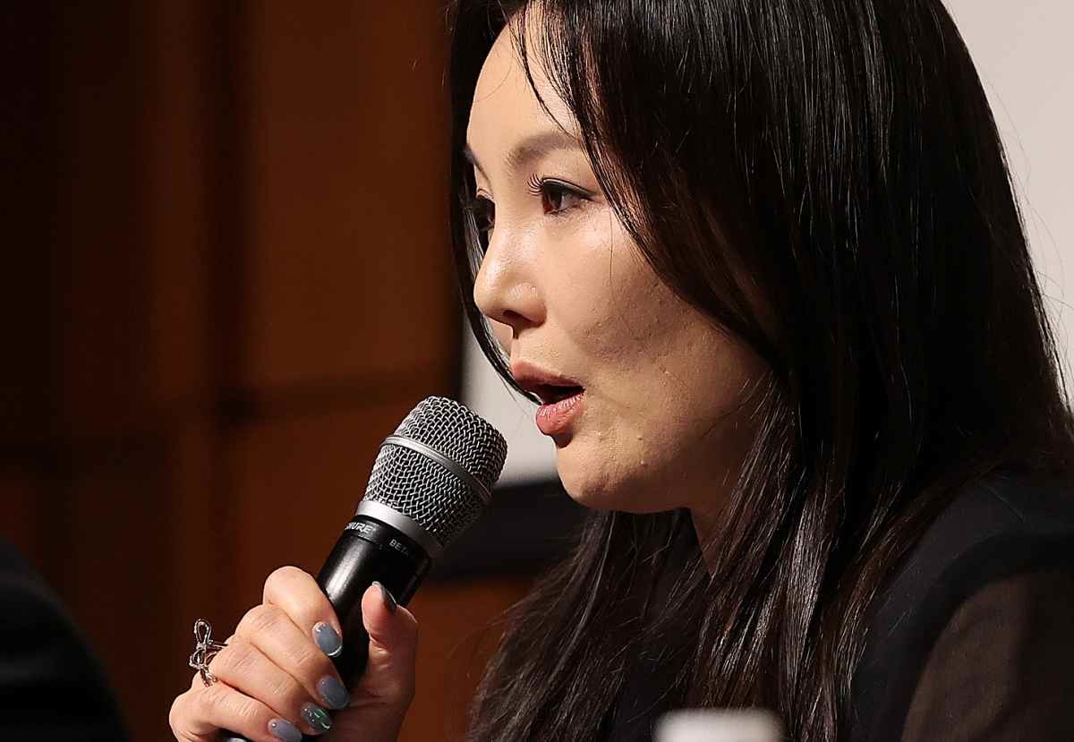 차가원 피아크 회장이 2024년 서울 중구 신라호텔에서 열린 기자회견에 참석해 발언하고 있다. / 뉴스1