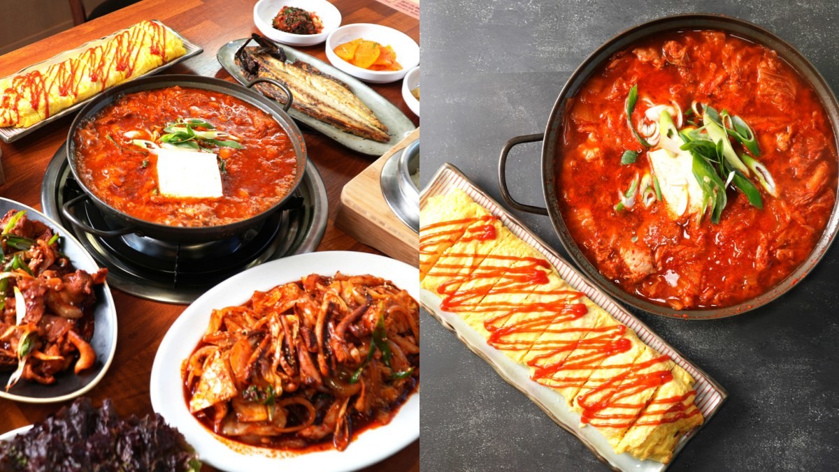 오늘도풍년 아산음봉본점의 통목살김치찌개와 달걀말이. / 네이버 플레이스 업체등록사진