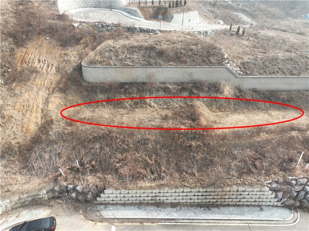 A씨가 분양 받는 토지 진입로가 없어 맹지 상태임  / 본인 제공