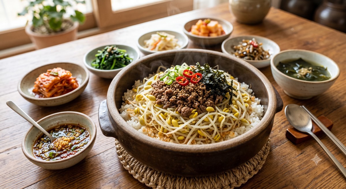 콩나물밥 자료사진. (AI로 제작)
