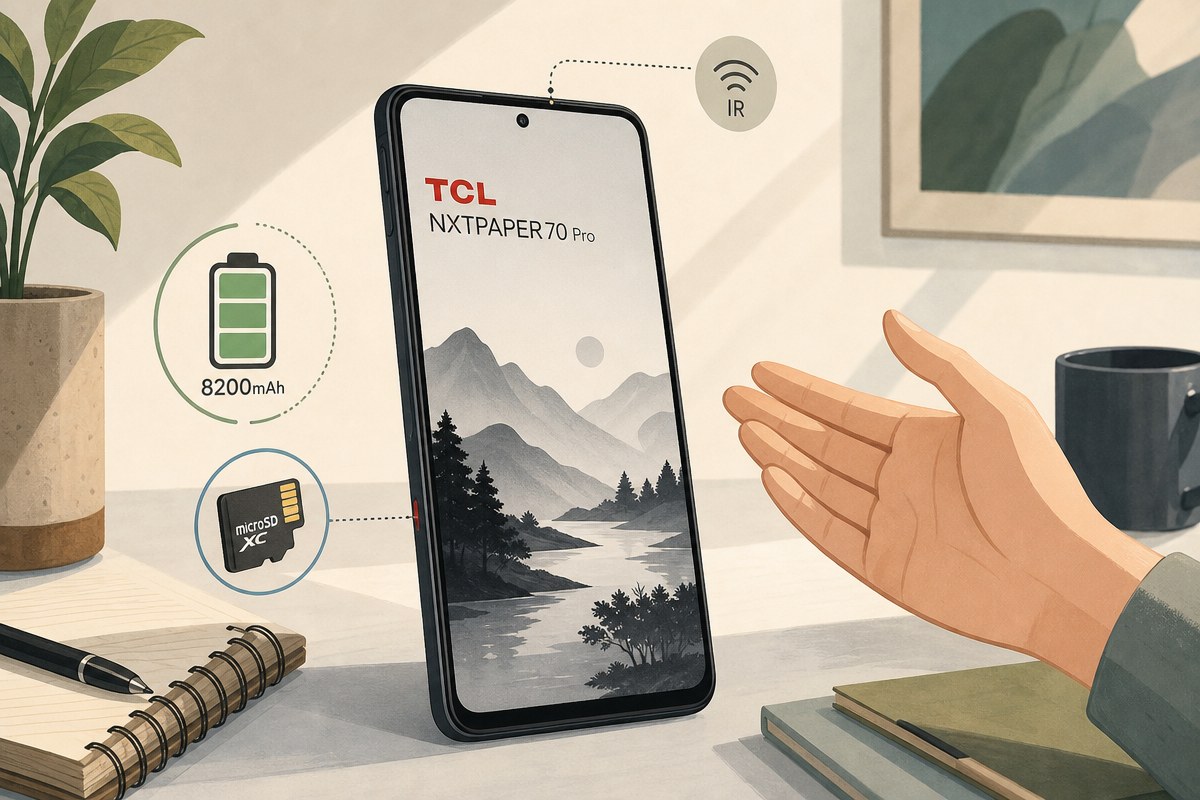 TCL NXTPAPER 70 프로, 329달러 종이질감 화면이 노씽폰2를 대신했다