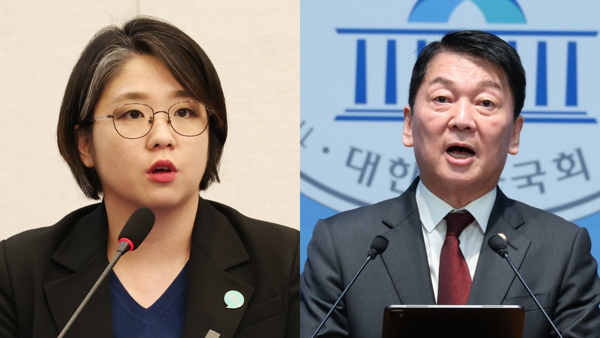 용혜인 기본소득당 의원, 안철수 국민의힘 의원 / 뉴스1