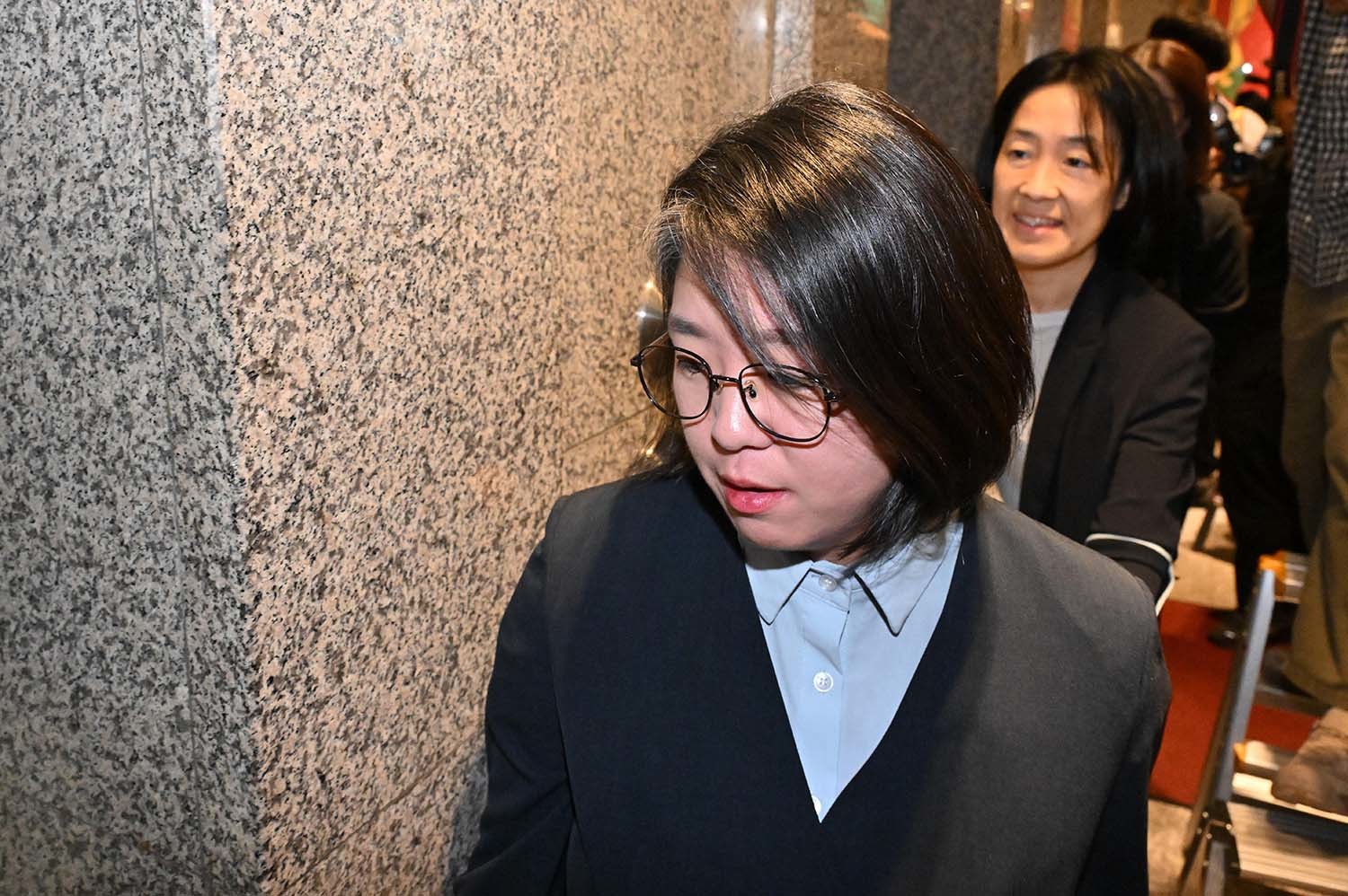용혜인 성평등가족부 장관 후보자가 2일 오전 서울 서대문구 한국청소년활동진흥원에 마련된 인사청문회 준비사무실로 첫 출근하고 있다. / 뉴스1