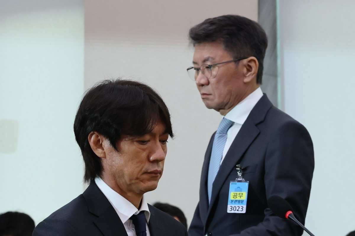 '월드컵 참사' 축협 청문회 출석한 정몽규·홍명보 / 뉴스1