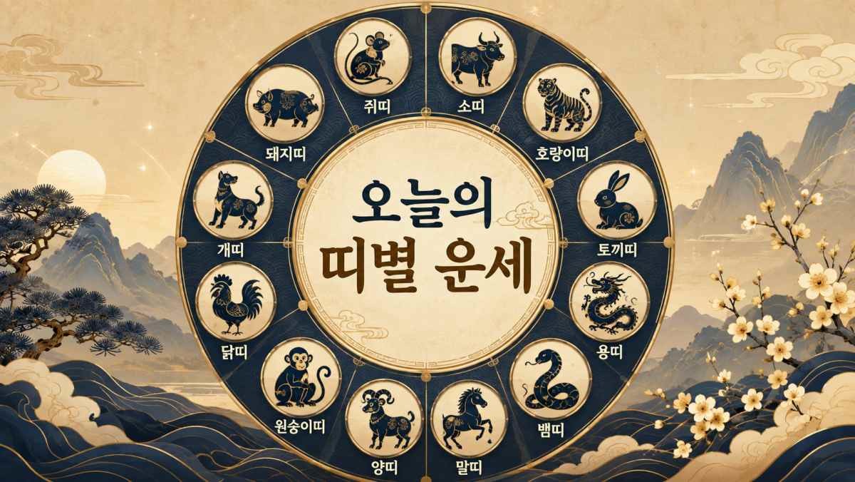 띠별 운세 / AI 생성 이미지