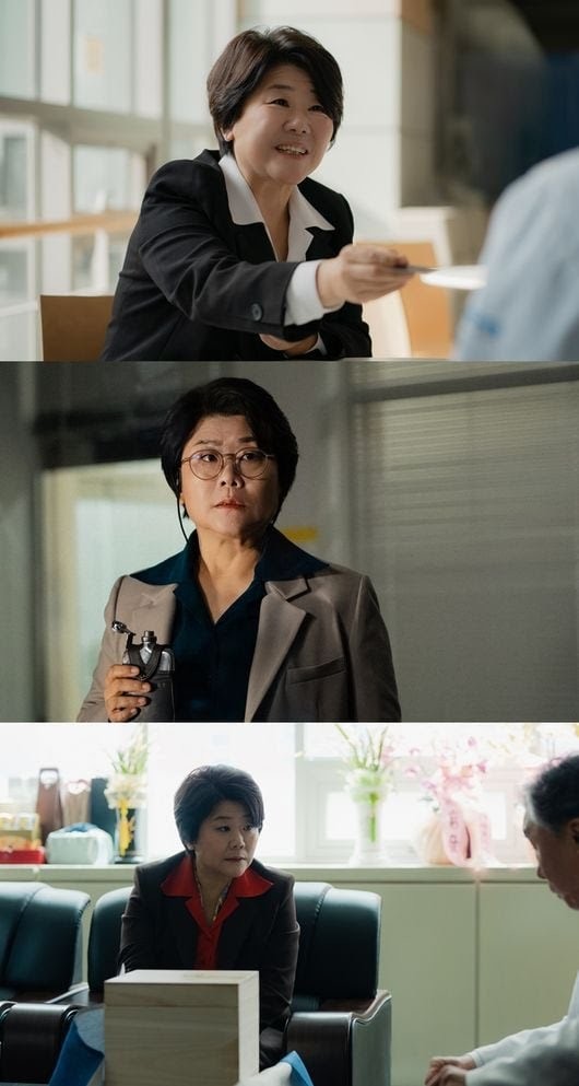 SBS 새 금토드라마 ‘닥터X : 하얀 마피아의 시대’ 측이 배우 이정은이 연기하는 장희숙의 첫 스틸 /SBS