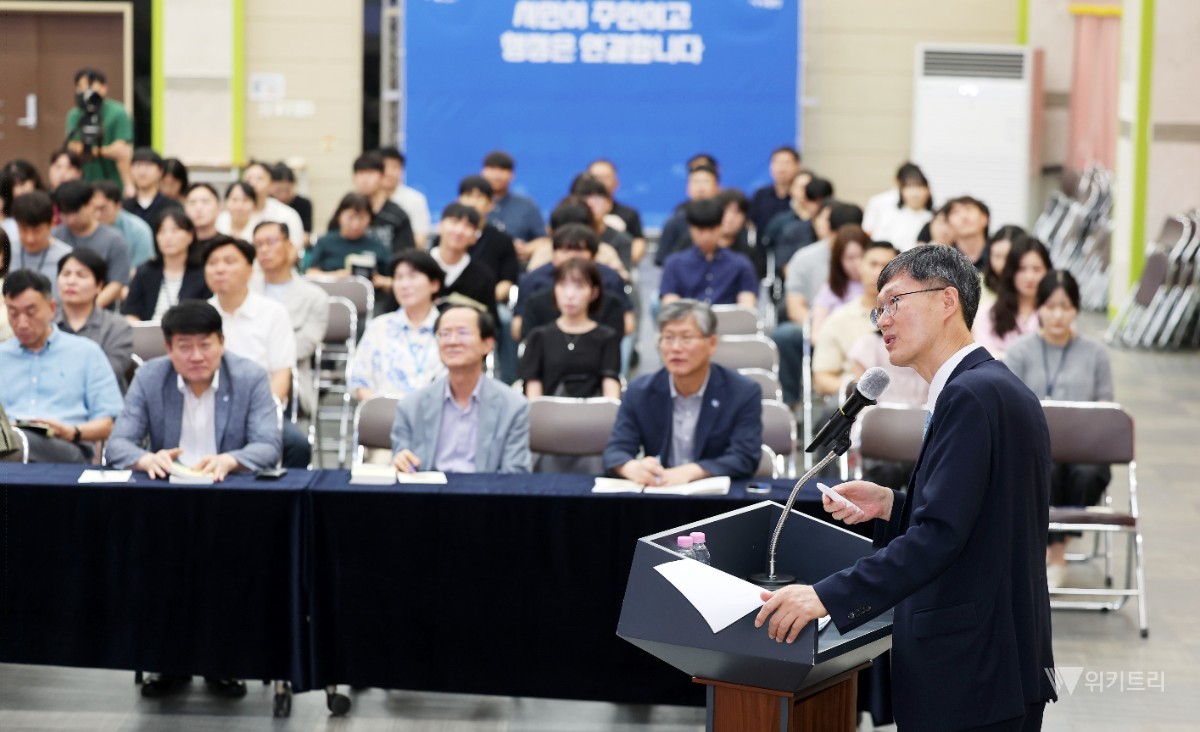 광산구가 3일 문형배 전 권한대행을 초청, 구청 7층 윤상원홀에서 청렴콘서트를 진행했다. / 광주시 광산구