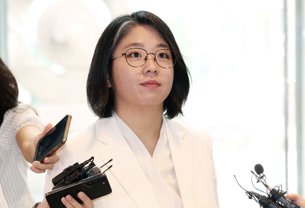 질문 받는 용혜인 성평등가족부 장관 후보자 / 뉴스1