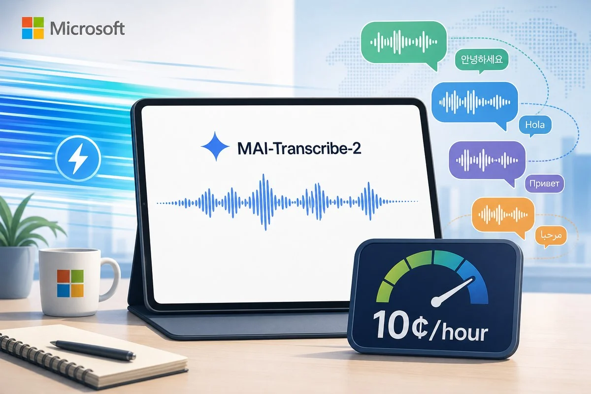 MAI-Transcribe-2 관련 이미지 / AI 생성 일러스트(삽화)