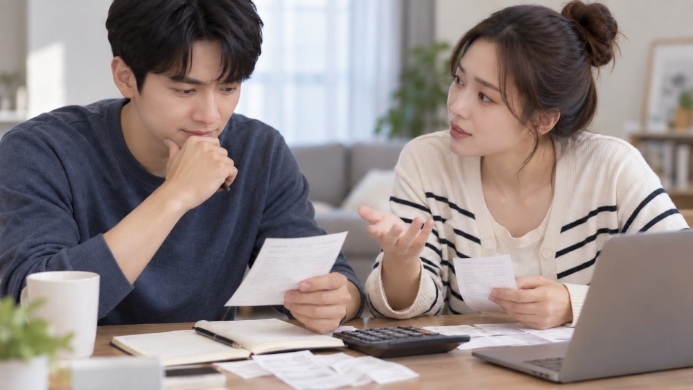 AI툴로 생성한 부부 자료사진.