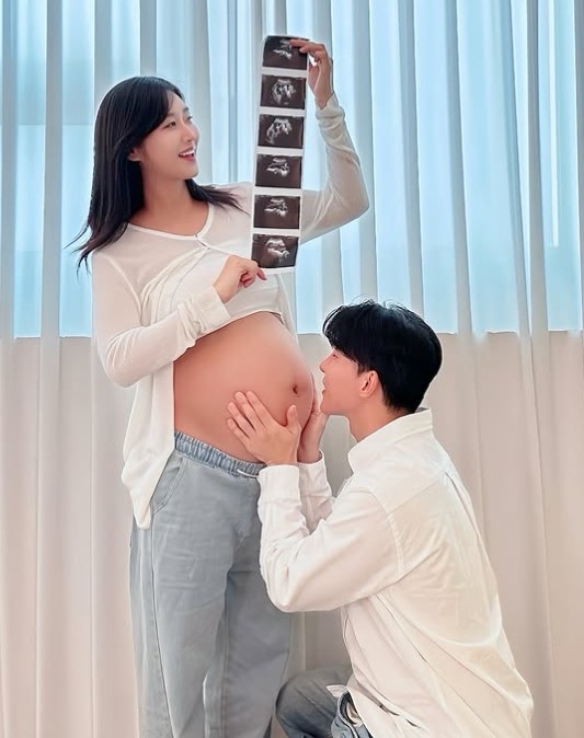 유다연이 공개한 만삭 사진. / 유다연 인스타그램