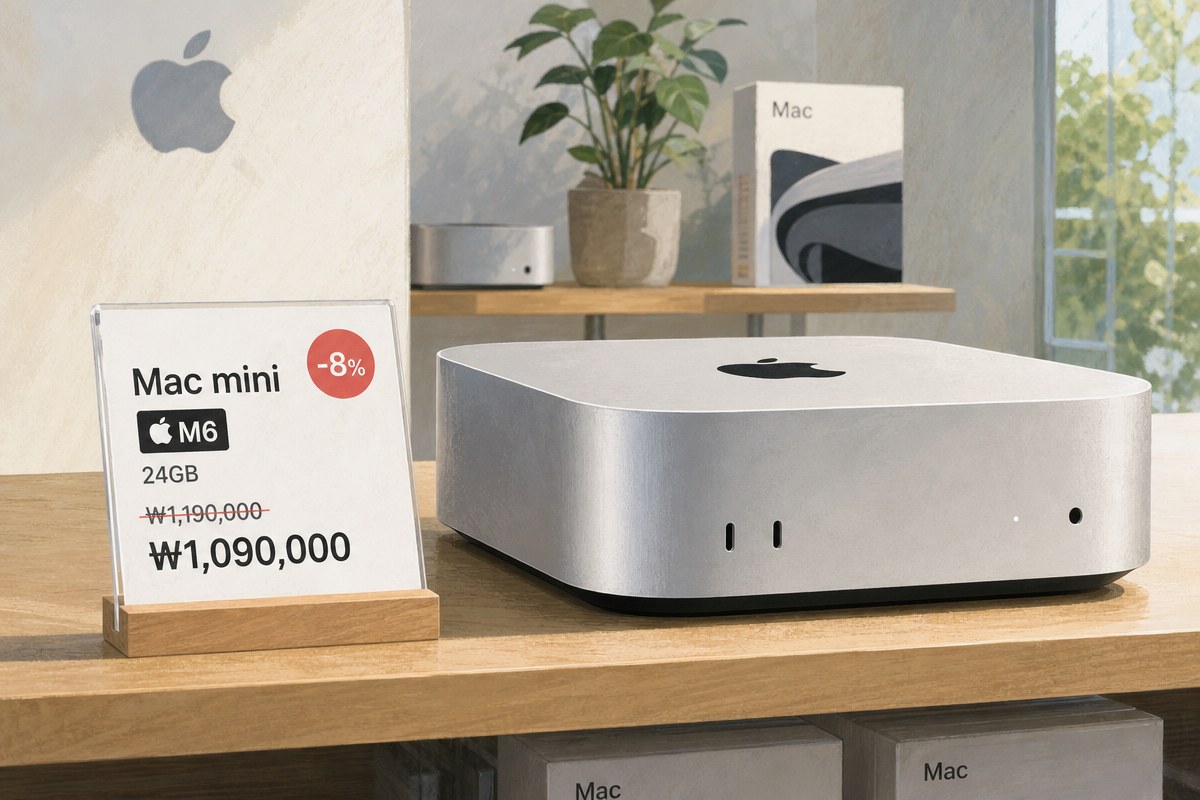 아마존, M6 맥미니 24GB 모델 1269.99달러 사전예약 첫 할인 단행…출시 3주 전