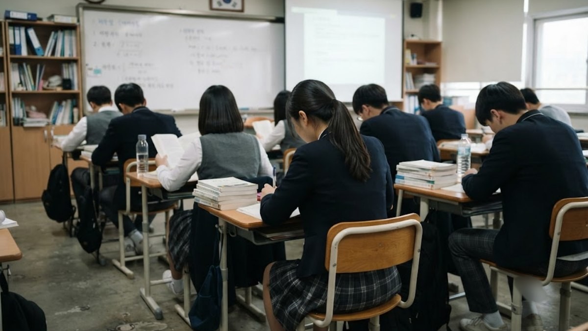 공부하는 학생들 / 기사 내용을 바탕으로 제작한 AI 이미지. 기사 내용과 무관함