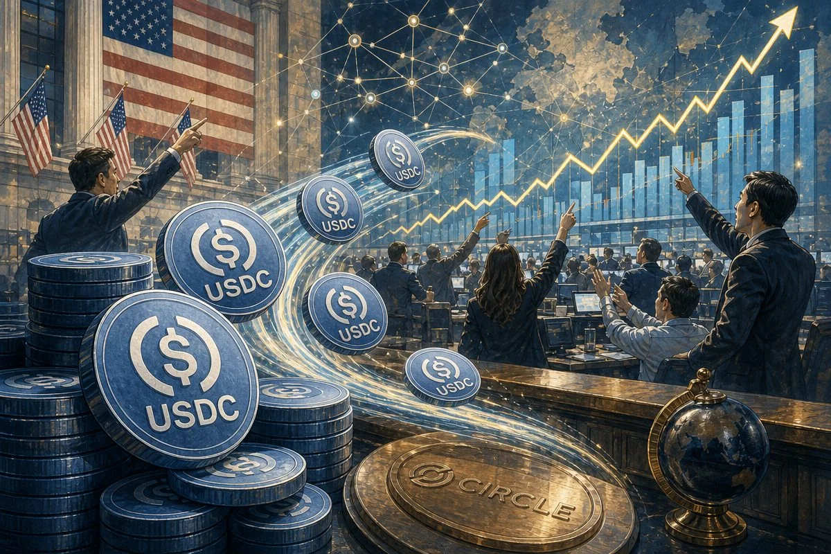 USDC 관련 이미지 / AI 생성 일러스트(삽화)