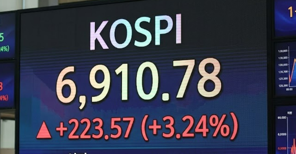 코스피 6910.78 출발…삼전·하이닉스 강세 