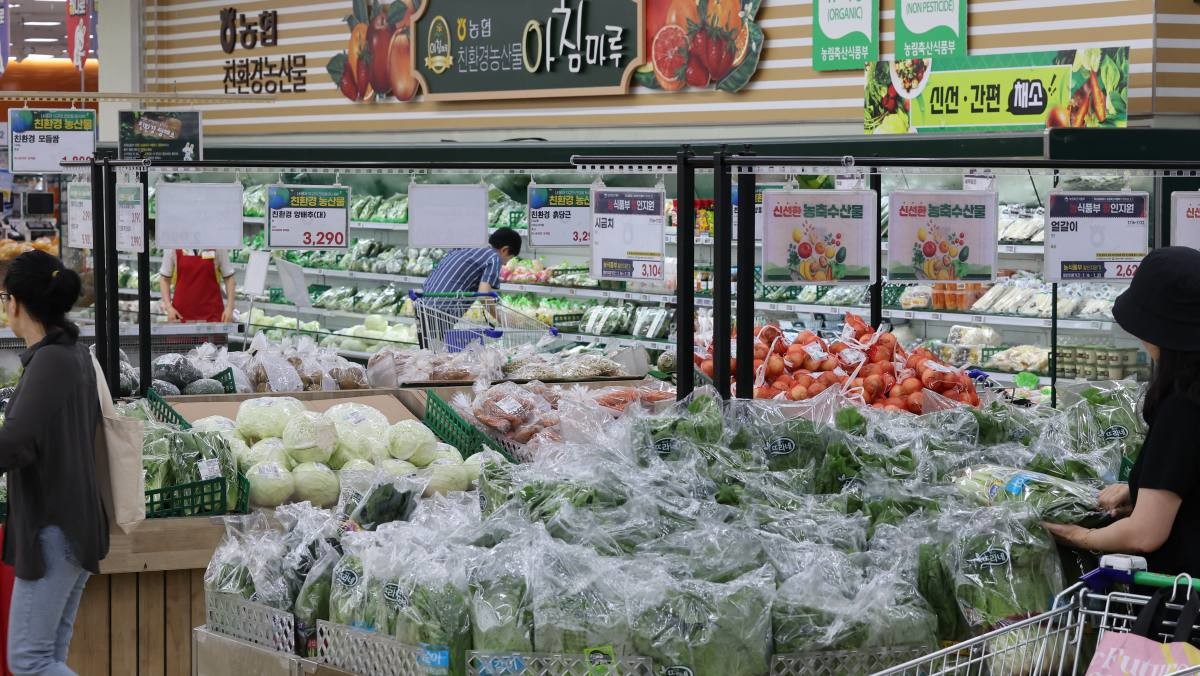 서울의 한 대형마트에서 시민들이 장을 보고 있다. / 연합뉴스