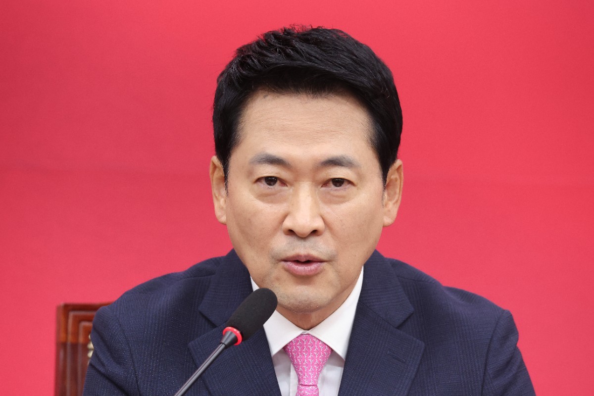 장동혁 국민의힘 대표가 7일 서울 여의도 국회에서 열린 최고위원회의에서 발언하고 있는 모습 / 뉴스1