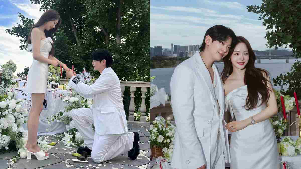 '14세' 나이차 극복하고 결혼… 최근 깜짝 프러포즈 현장 공개한 톱스타 예비부부