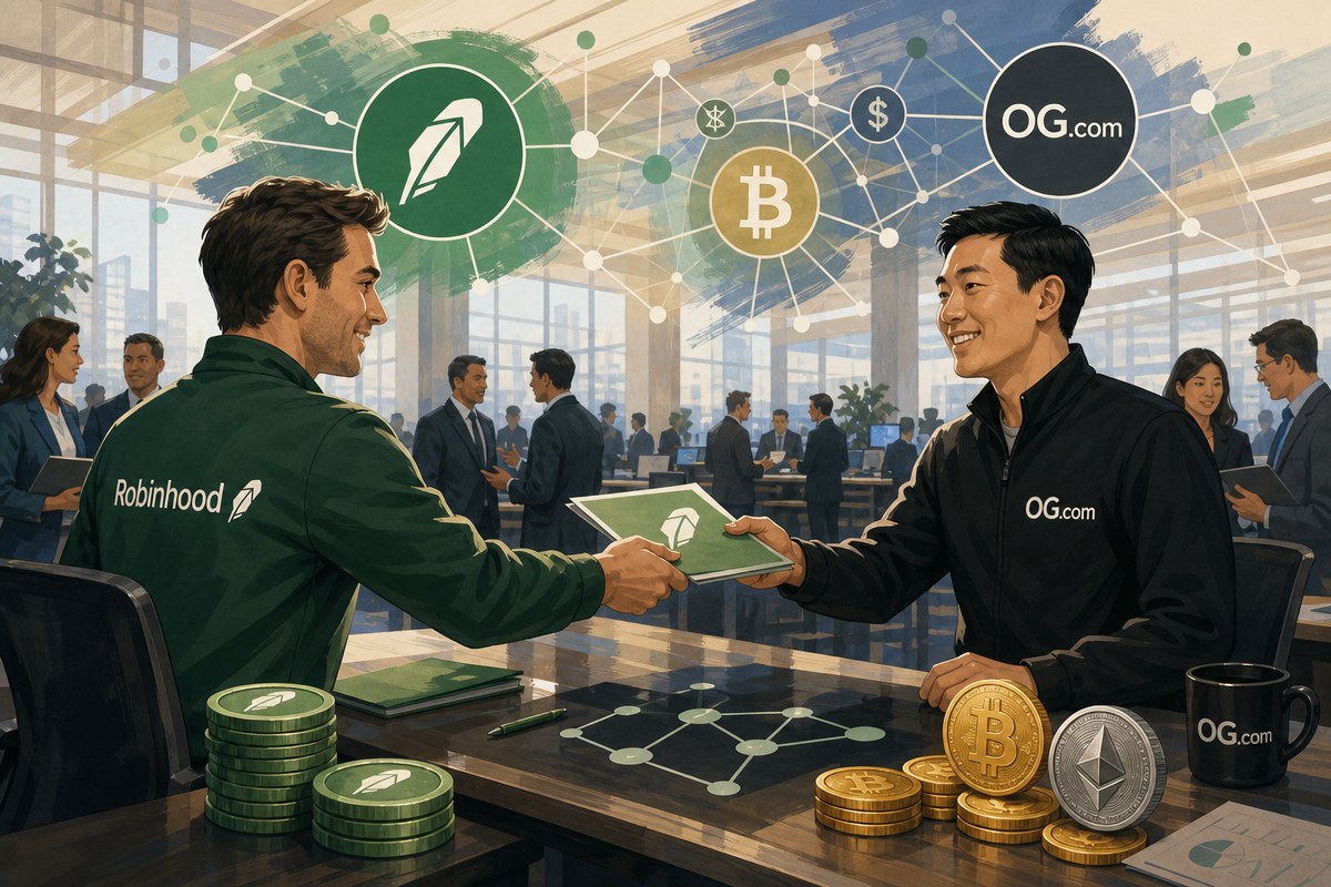 로빈후드, 예측시장 청산·인프라 OG.com에 위탁하며 크립토닷컴 지분도 확보한다
