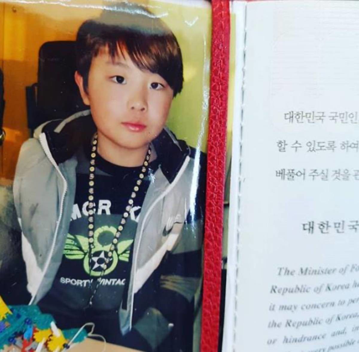 어린시절 정영주 아들 모습. / 정영주 인스타그램