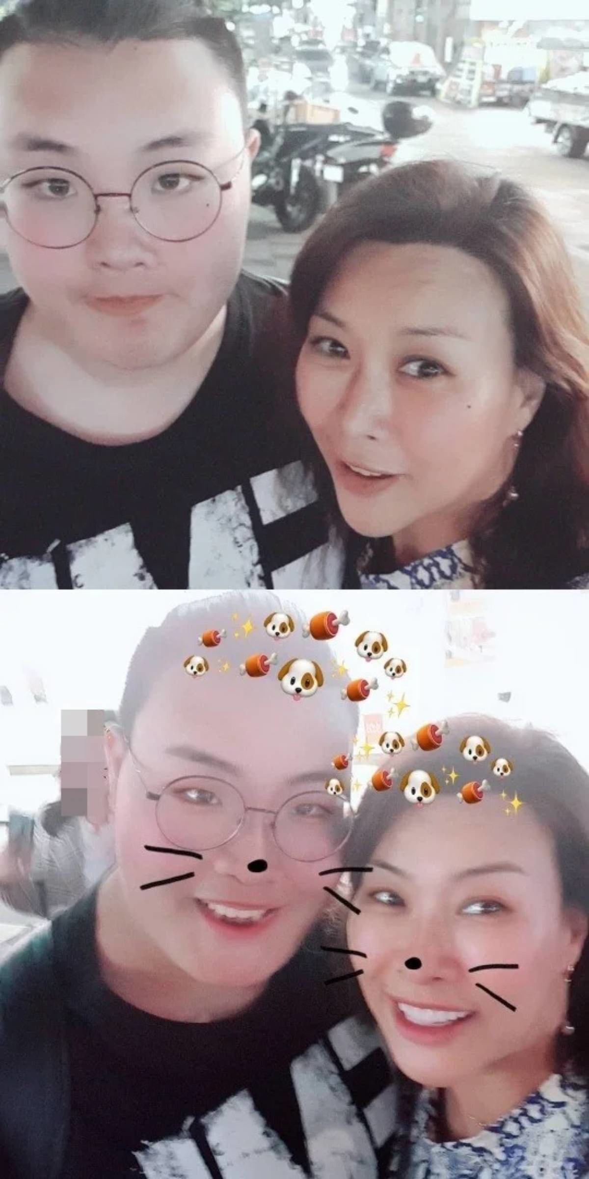 정영주와 그의 아들. / 정영주 인스타그램