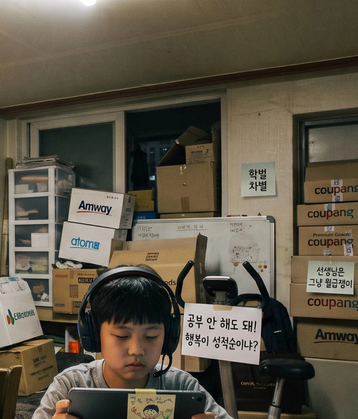 교육을 경시하는 분위기. 기사 내용 토대로 AI툴 활용해 제작한 자료사진.