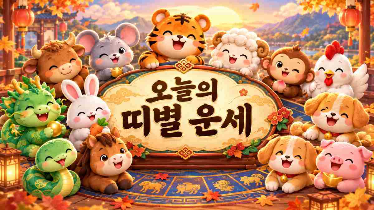 9월 10일 12띠 운세 공개, 호랑이·닭띠는 '문제 해결의 날'