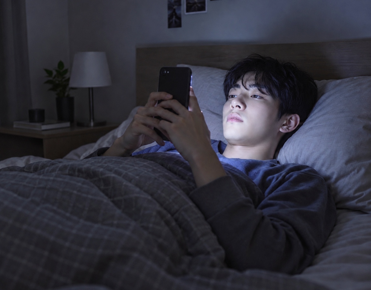 “스마트폰 보급 30% 늘 때 사시 발생률 13.5% 증가했다” (연구 결과)